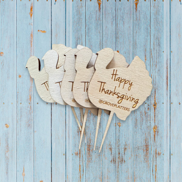 Happy Thanksgiving Wooden Topper